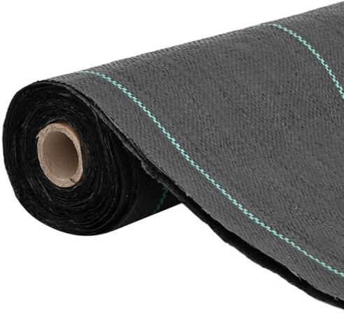 Generico Membrana Anti-Erbacce Nera 1,5x100 m PP,Nero,10.32kg,4005154