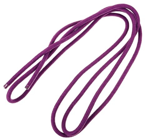 NIYANGLE Cuerda de Gimnasia de Algodón Morada 3 Metros para Entrenamiento y Gimnasia Rítmica, Cuerda Multifunción para Fitness y Ejercicio Físico