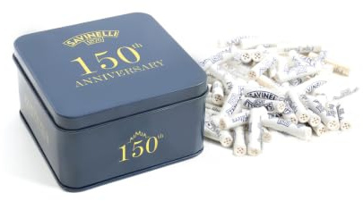 Filtri Savinelli carbone attivo per pipa - 100 pezzi (9 mm) - 150 Anni Limited Edition