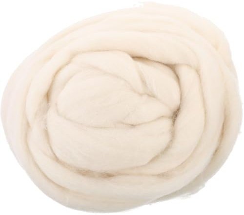 rosenice Filzwolle Natur 200G Merinowolle Roving Zum Trocken- & Nassfilzen Für Kreative Diy Bastelprojekte