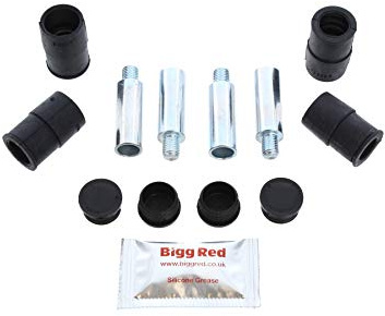 Bigg Red - Front Brake Caliper Slider Pin Kit - Compatible with A6, A7, A8, X5 E70, X6 E71 72, 6 Series F12 F13, 6 Gran F06