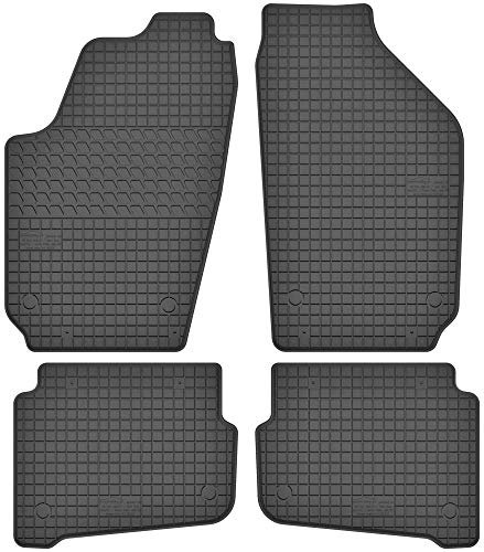 Fußmatten Vorne und Hinten 4er Set für VW Polo 4 IV 2001-2009 9N 9N3 Gummi Gumimatten
