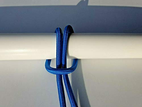 Generic GUMMISEIL Expanderseil Planenseil elastisches Seil ø 10 mm 20 M blau