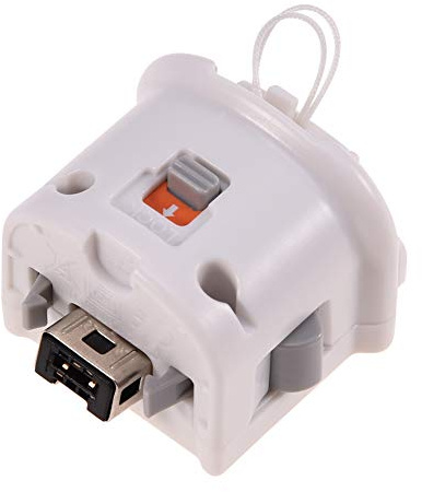 Zunate Motion Plus Adapter with Silicon Case Cover for Wii Remote Controller (White)