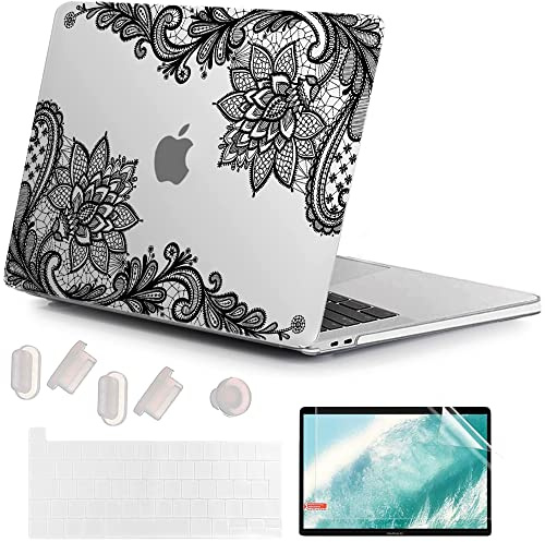 MUSHUI Funda para MacBook Pro 13 Pulgadas 2022-2016, A2338 M1 M2 A2289 A2251 A2159 A1989 A1706 A1708, Plástico Carcasa Rígida & Cubierta de Teclado & Protector de Pantalla para Mac Pro 13.3, X89-11