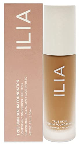 ILIA Beauty Foundation, SF10 Montserrat, fondotinta siero a media copertura per donne, riduce al minimo pori, linee, rossore e tono irregolare, 28,3 g