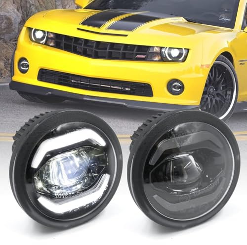 NSLUMO LED-DRL-Nebelscheinwerfer für 2010 2011 2012 2013 Chevy Camaro | getönt für 2010 2011 2012 2013 Chevy Camaro Replace OEM # 15839896, GM2590104, 92231388, GM2592297C E4-geprüft OEM GM2590104