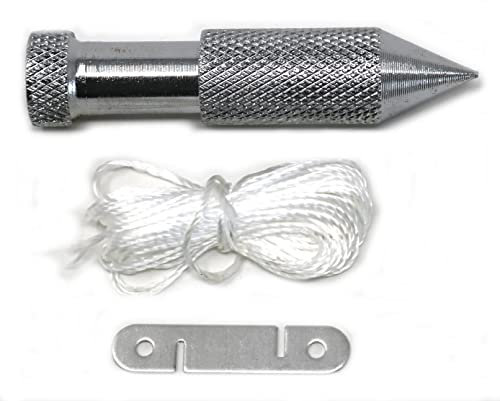 fiXte Plumb Bob and Line Set 126g with 4.5m Line Builder Measuring Surveying Tool