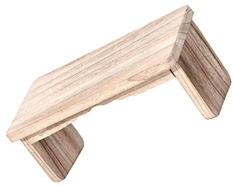 WHAMVOX Buddha Kniender Hocker Tragbarer Klapphocker Faltbare Bankdrückbank Holzbank Meditationsstuhl Kniende Meditationsbank Hölzerner Tritthocker Haushaltshocker Kniender