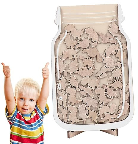 Ditanpu Belohnungsglas Mit Stern, Anreizglas, Holzgeschenke, Motivierendes Belohnungsglas, Belohnungsglas Mit Stern, Anreizglas, Holzgeschenke, Motivierendes Belohnungsglas