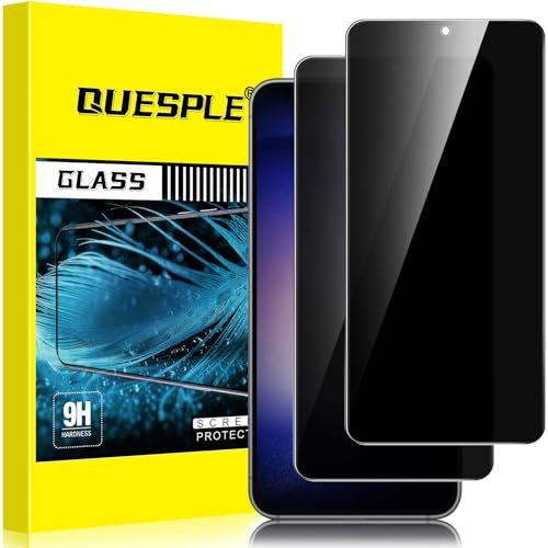 QUESPLE [2 Stück] Panzerglas Sichtschutz für Samsung Galaxy S23 5G, Anti-Kratzen, 9H Härte Blasenfreie Samsung S23 Privacy Schutzfolie Gehärtetem Glas Displayschutzfolie