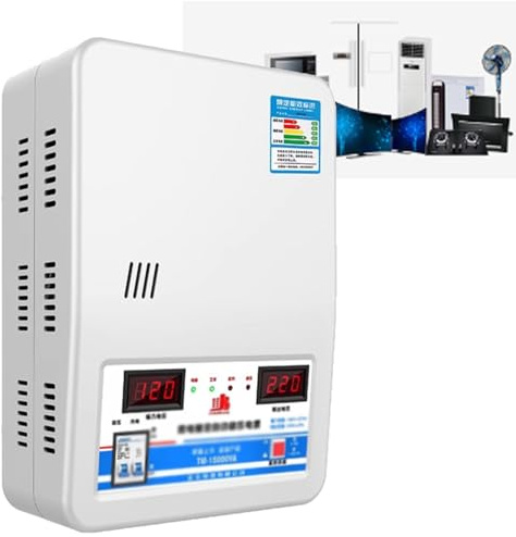 ZHIXUMM Regolatore di Tensione Automatico 15000w Alimentatore Stabilizzatore di Tensione Ultra Bassa per Uso Domestico Estabilizador