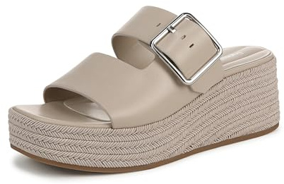 Franco Sarto Womens Taziana Slide Sandal Vicenza Grey 6.5 M