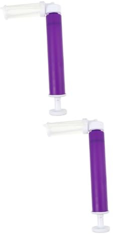 Cabilock 2 Sets Manual Cake Duster Cake Coloring Sprayer Set of Nozzles Baking Supplies
