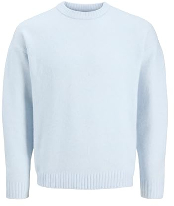 JACK & JONES Jjesoho Ollie Knit Crew Neck SN, Skyway, S Uomo