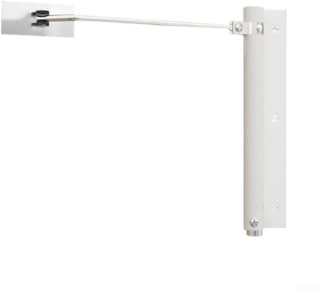 Cierrapuertas automático silencioso para puertas correderas, resistencia ajustable, construcción de aleación de aluminio (blanco)