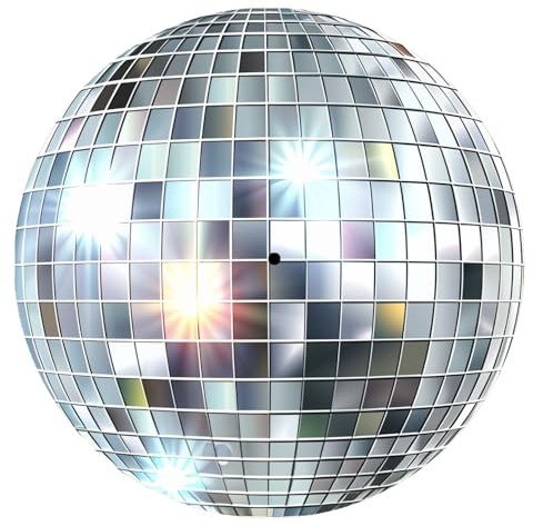 Glänsande discoboll DJ Slipmatta - Soul Funk House Dance Music Rave Techno