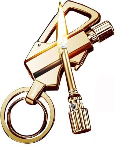 Encendedor infinito permanente, fósforo permanente con llavero multiherramienta, abridor de botellas, partido eterno para supervivencia al aire libre, cerillas reutilizables e impermeables, grandes