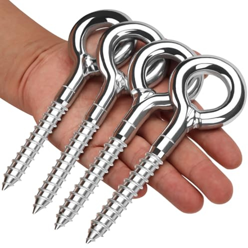 Anclaje para Andamio Ganchos Tornillos de Ojo(4Pcs, M12x90mm)