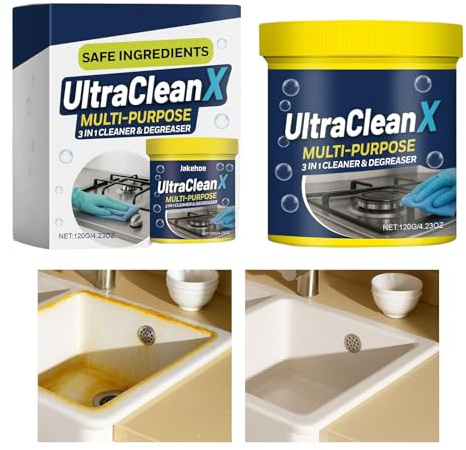 Pulver Reinigungsmittel, Pulver Zur Reinigung Von Ölflecken, Küchen und Kochen Entfetter, Für Badezimmer Toilettenschüssel Dusche Badewanne Waschbecken Küche