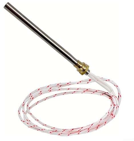 220-V Zuendkerze für Pelletofen, 280W Holzpellets Ofen Zuendstab, Durchmesser 10 mm, Gewinde 3/8 Zoll, Pellets Hot Rod Zündkerze, Pellet Heizung Zünder Ersatzteile(160mm)
