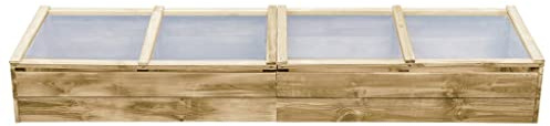 Lumanois Serra in Legno di Pino Impregnato 200x50x35 cm,Casa e Giardino,Prato e Giardino,Giardinaggio,Serre,19kg-45303
