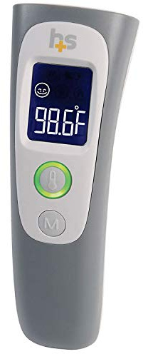 HealthSmart Digitales Zeitthermometer mit berührungsloser Infrarot-Technologie, Babys, Kinder oder Erwachsene, Testtemperatur von Objekten oder Luft mit Alarm- und Speicherfunktion, FSA & HSA