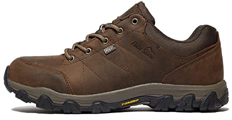 Peter Storm Men’s Lindale Walking Shoes with High Traction Rubber Sole for All Seasons, Durable Leather Uppe (Brown, UK Footwear Size System, Adult, Men, Numeric, Medium, 10)