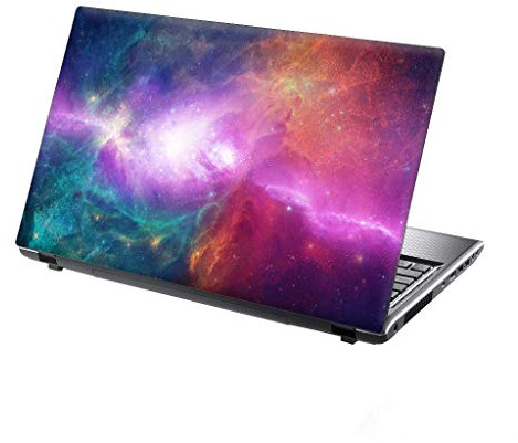 TaylorHe Folie Sticker Skin Vinyl Aufkleber mit bunten Mustern für 13-14 Zoll (34cm x 23,5cm) Laptop Skin Bunter Kosmos, Wolken