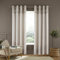 Catherine Lansfield Melville Woven Texture Cotton 90x90 Inch Eyelet Unlined Curtains Two Panels Natural