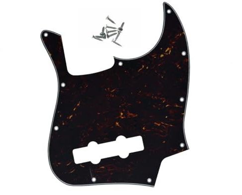 Dopro Jazz Bass J Bass Pickguard für USA/Mexican 4 String FD Jazz Bass Dark Tortoise