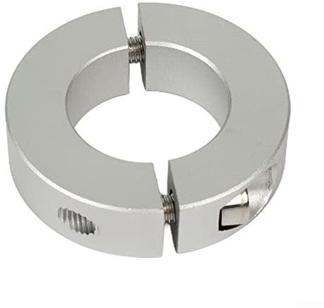 SPORTARC 1 Stück 30 mm Klemmkragen, doppelt geteilt, 12 mm bis 38 mm Innendurchmesser, Schaft-Klemme, Schwarz