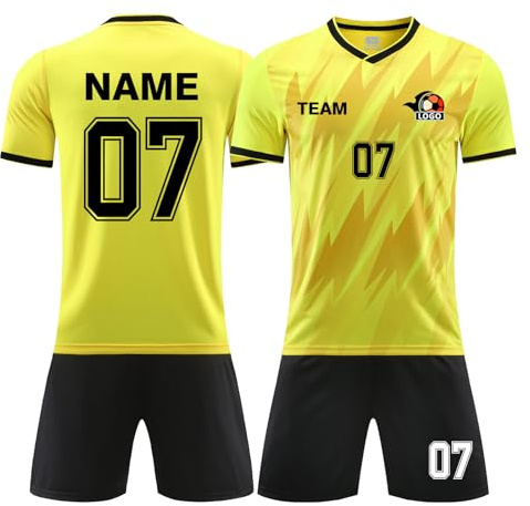 LAIFU Personalisiertes Fußballtrikot Fussball Trikot Mit Nummer und Namen