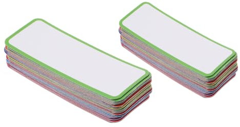 67 Stück Magnete Mit Weißen Randetiketten Magnetische Namensschilder Beschreibbare Magnetische Etiketten Kühlschrankmagnet Trocken Notizblock Haftnotiz Aufkleber Löschbar Student
