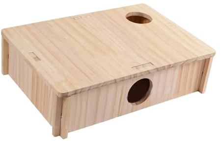 LOVIVER Maison de Hamster, Multi-Chambres, décor d'habitat Amusant, de Hamsters, Maison de gerbilles pour Petits Animaux de Compagnie,