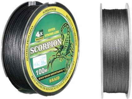 HOUSON 100M Angelschnur, transparent Angelschnur PE Fishing line Starke tranparente Angelschnüre 4#