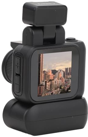 Sxhlseller Mini Thumb Camera 1080P, Fotocamere HD con Schermo da 1,44 Pollici e Custodia di Ricarica per Registrazione Video, Videocamera Tascabile Portatile per Sport di Guida All'aperto