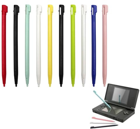 Stylet DS, Stylets pour NDS 3DS Lite DSL NDSL, Console de Jeu Stylet Plastique Console de Jeu Accessoires, Accessoire de Jeu Précis et Durable (10)