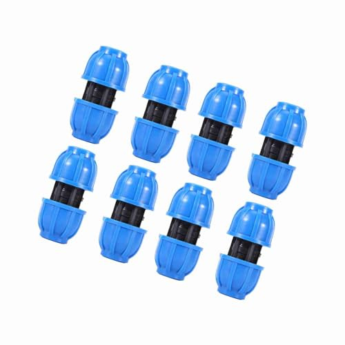 TOPINCN Raccord Adaptateur de Connecteur de Tuyau d'eau Droit en Plastique PE de 20 Mm à 20 Mm pour Le Raccordement de Tuyau d'eau