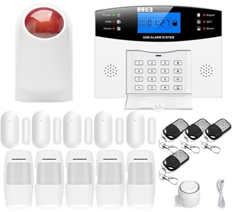 Tuya Smart Wireless Wired Wifi Burglar Alarm System Security Home With Auto Dial Motion Door Sensor Detector(Kit L)