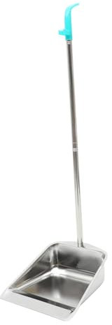 Ipetboom Paletta per Pulizia della Casa in Acciaio Resistente Manico Lungo Design Ergonomico Capiente e Facile da Riporre Adatta Ragazza e Adulti Uso Interno