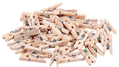 Asuinxurr Lot de 40 mini pinces à linge pour papier photo - 25 mm