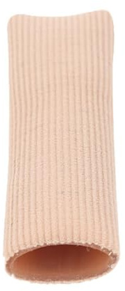 Blausky 5 Stück Schneidbar Silikon Zehenschutz,Toe Cushion Tube Unisex Zehenkappen Pad mit Gel-Futter Anti-Reibung für Kissen Mais Blasen Schwielen Zehen und Finger,15cm XL (3 x 15 cm)
