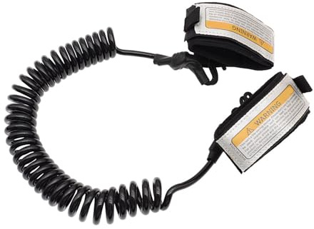 XAGMODSHN Corde de plongée réglable à ressort spiralé - Dragonne de poignet pour planche de surf - Accessoire de natation pour planche de surf