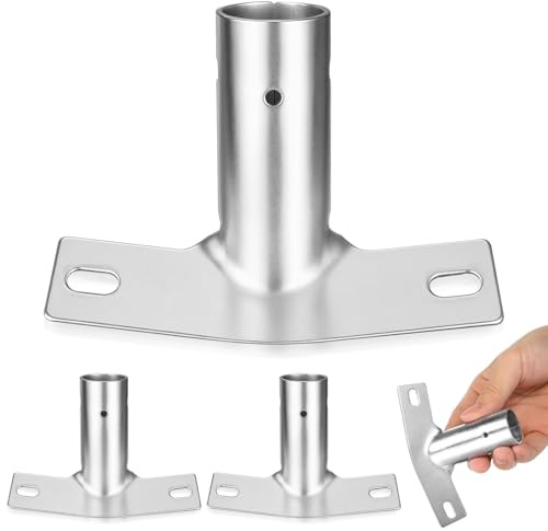 COHEALI Iron Broom Head Connector and Ergonomic Cleaning Experience 3pcs Replacement Handle Connector Broom Handle Bracket Adapter with Easy Installation for Household Cleaning Tools