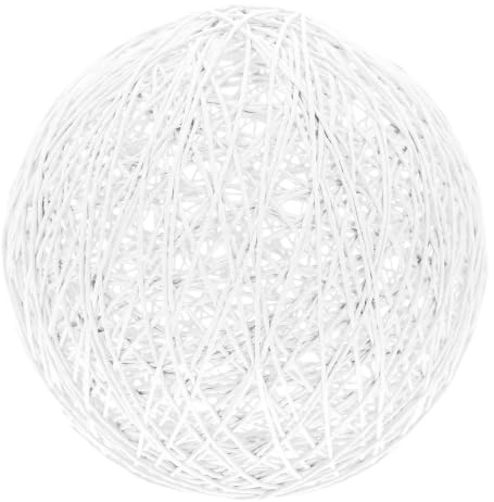 JOINPAYA Pantalla de Lámpara Esférica de Papel Pantalla de Lámpara Redonda de Color Blanco para Hogar y Dormitorios Luz Suave