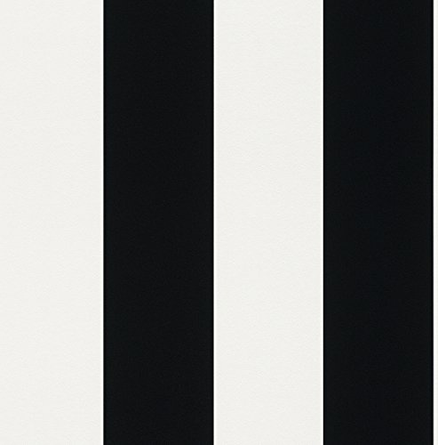 Rasch – 286694 Wallpaper with Stripes – Stripe – Black/White – Just Me.
