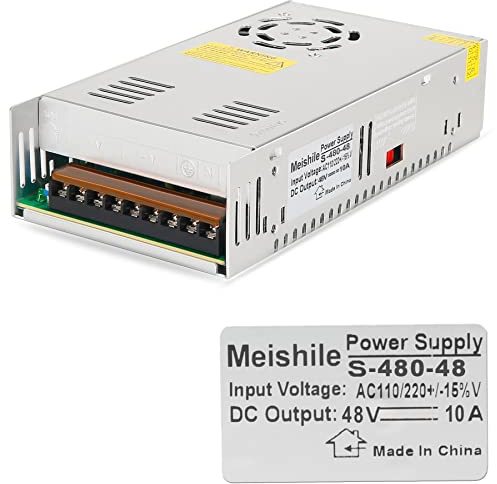 DC 48V 10A 480W Strömförsörjning Transformator 110/220 V AC till DC 48 V 480 Watt Spänning Strömbrytare Adaptrar Elektriska Kvadrater Dekalådor Sensorer