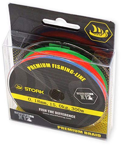 Stork Revolution, 12-Fach geflochtene Premium Angelschnur 300m