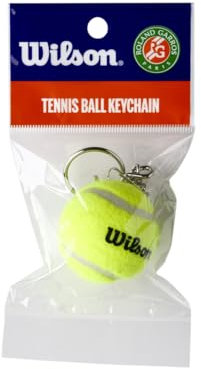 Wilson Roland Garros keyring, mini tennis ball, For collectors or as a gift, Yellow